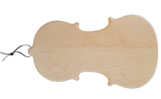 Novelty Violin shaped wood cutting board