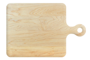 Cutting board with rounded handle